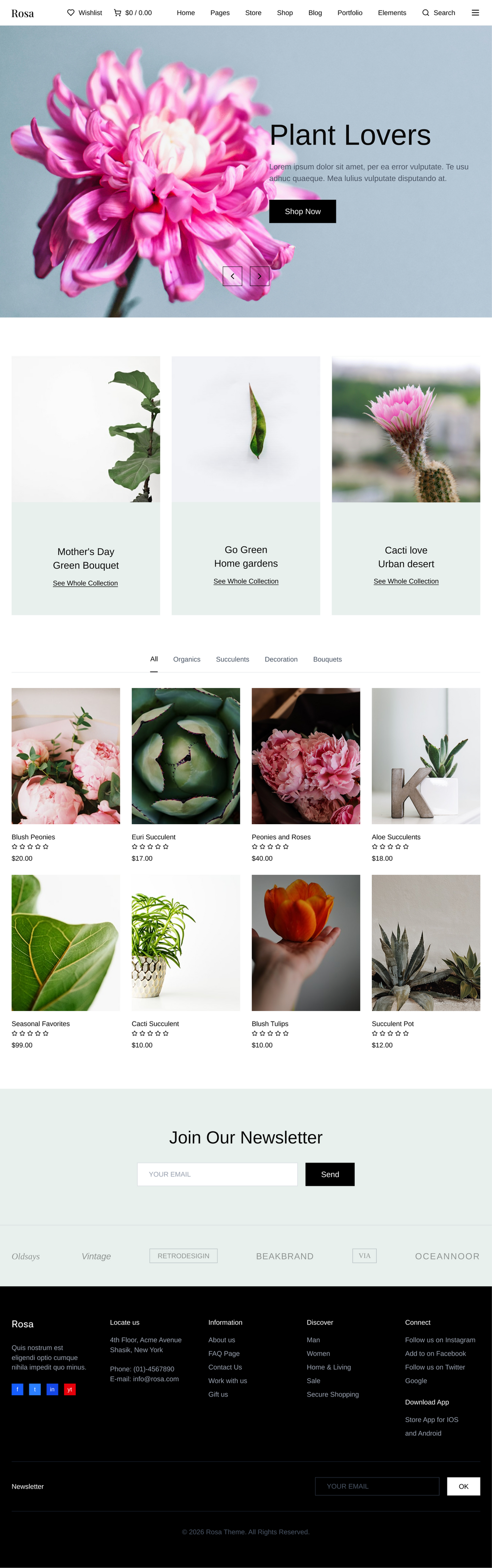 Floral Studio Website Template