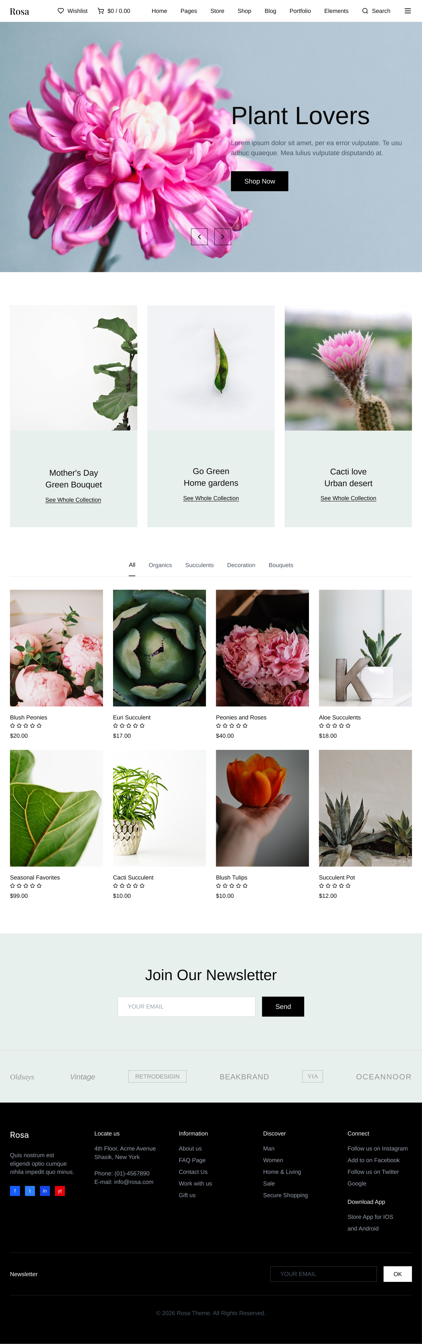 Floral Studio Website Template