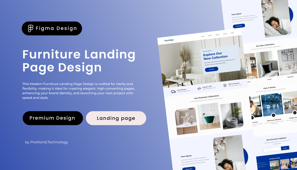 Furniture Landing Page Design