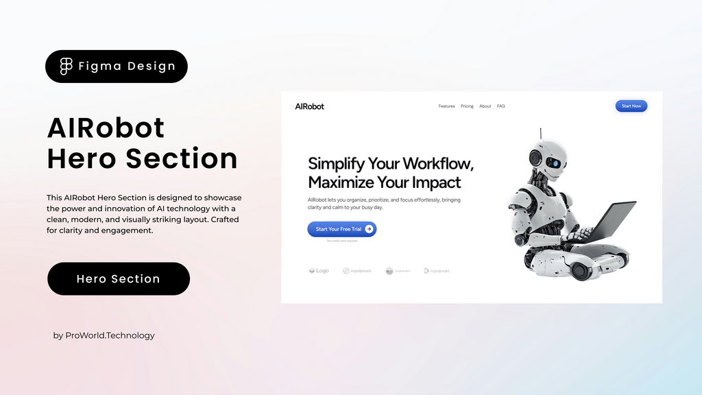 AIRobot - Hero Section Design