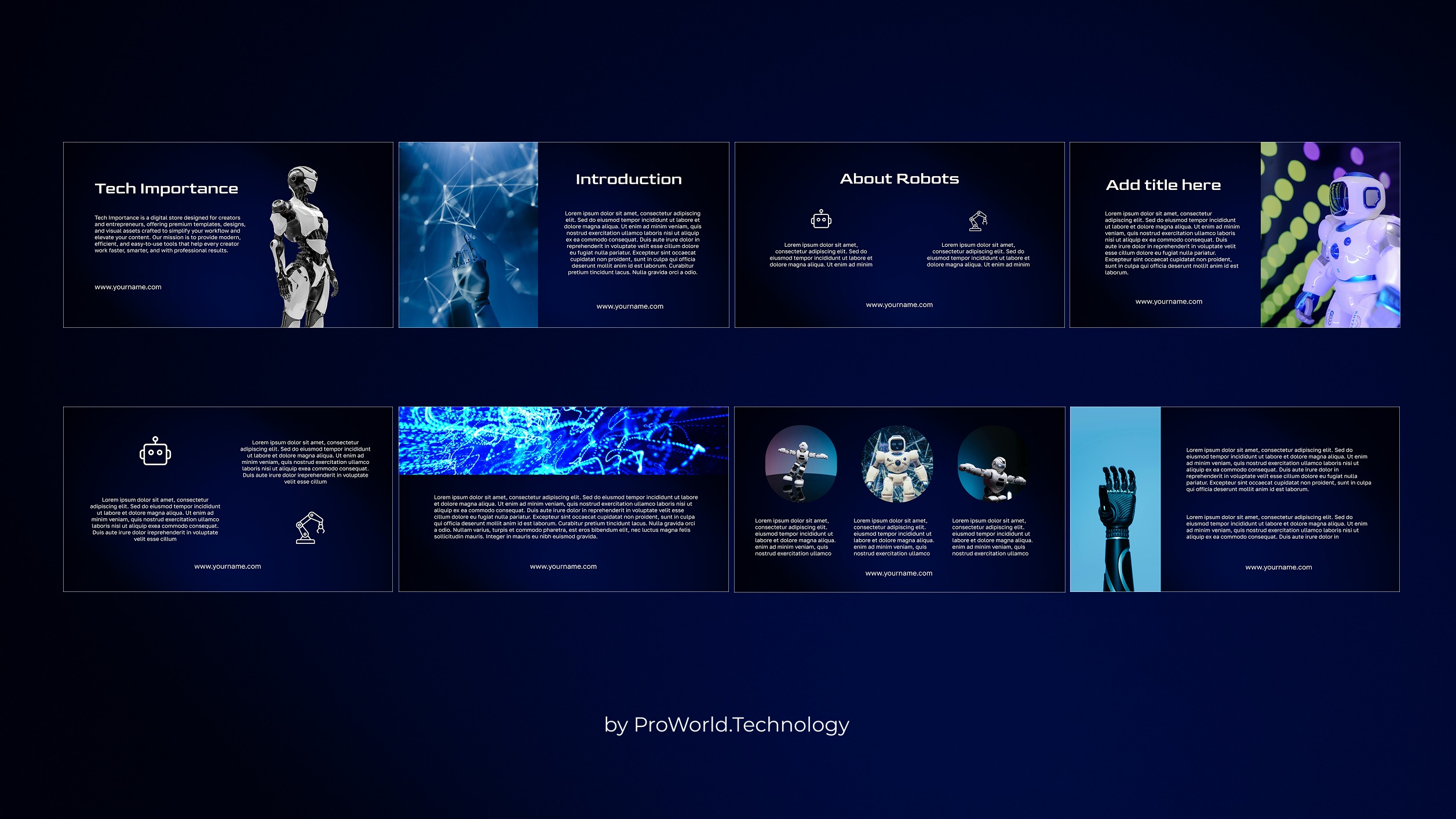 Robotics Template for Modern Tech Presentations