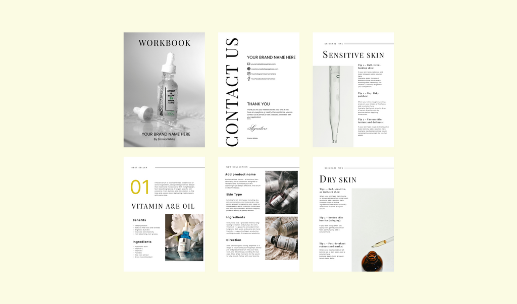 Elegant Skincare & Beauty Guide for Digital Products