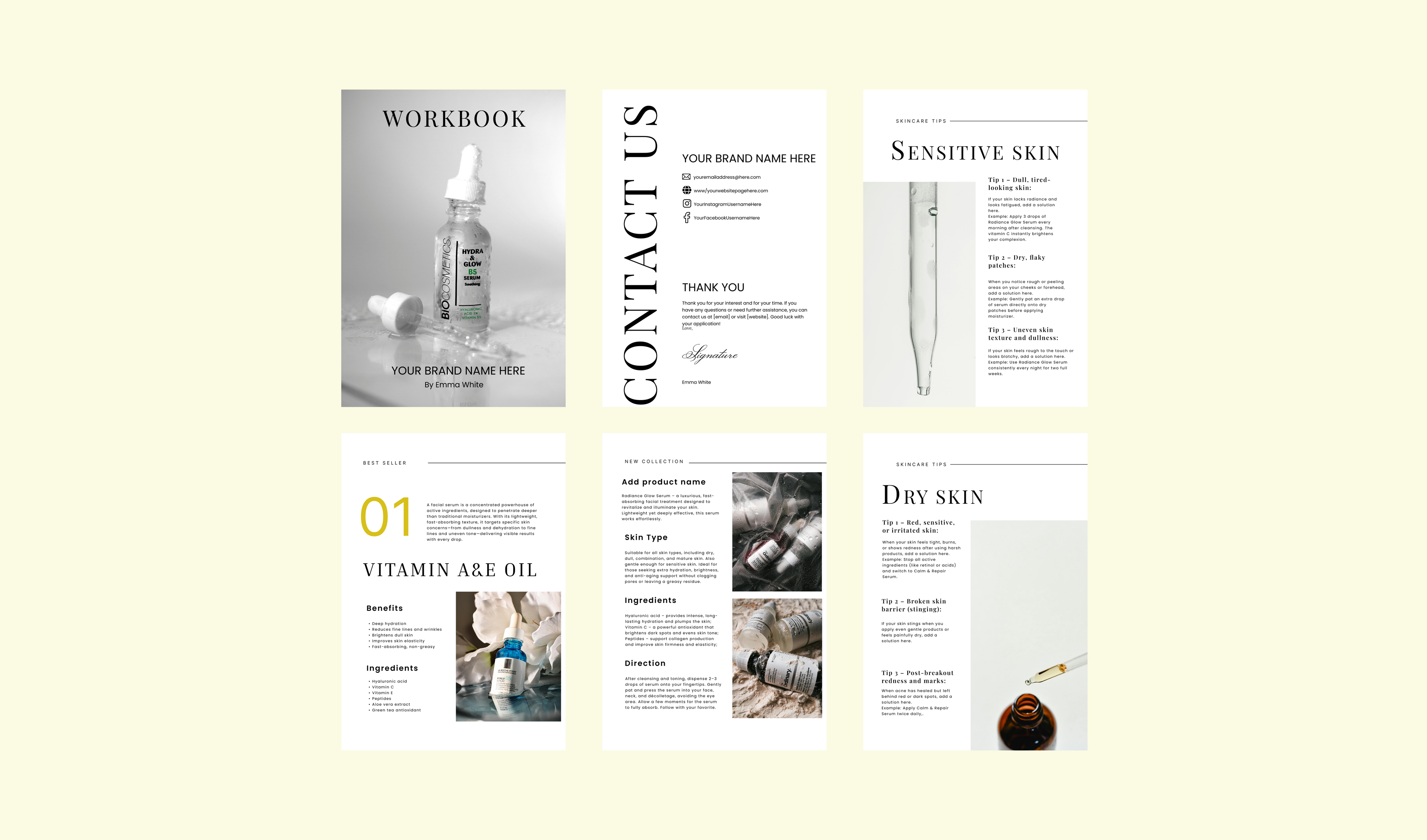 Elegant Skincare & Beauty Guide for Digital Products