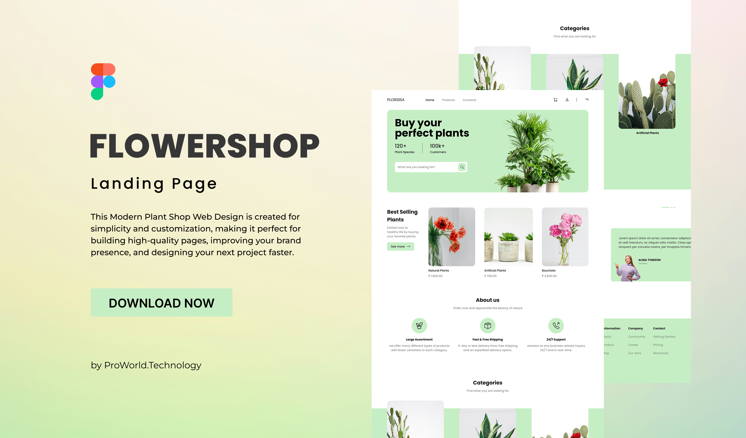 Florissa - Premium Landing Page