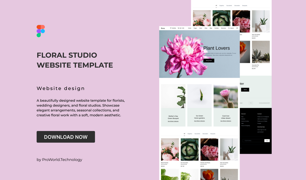 Floral Studio Website Template