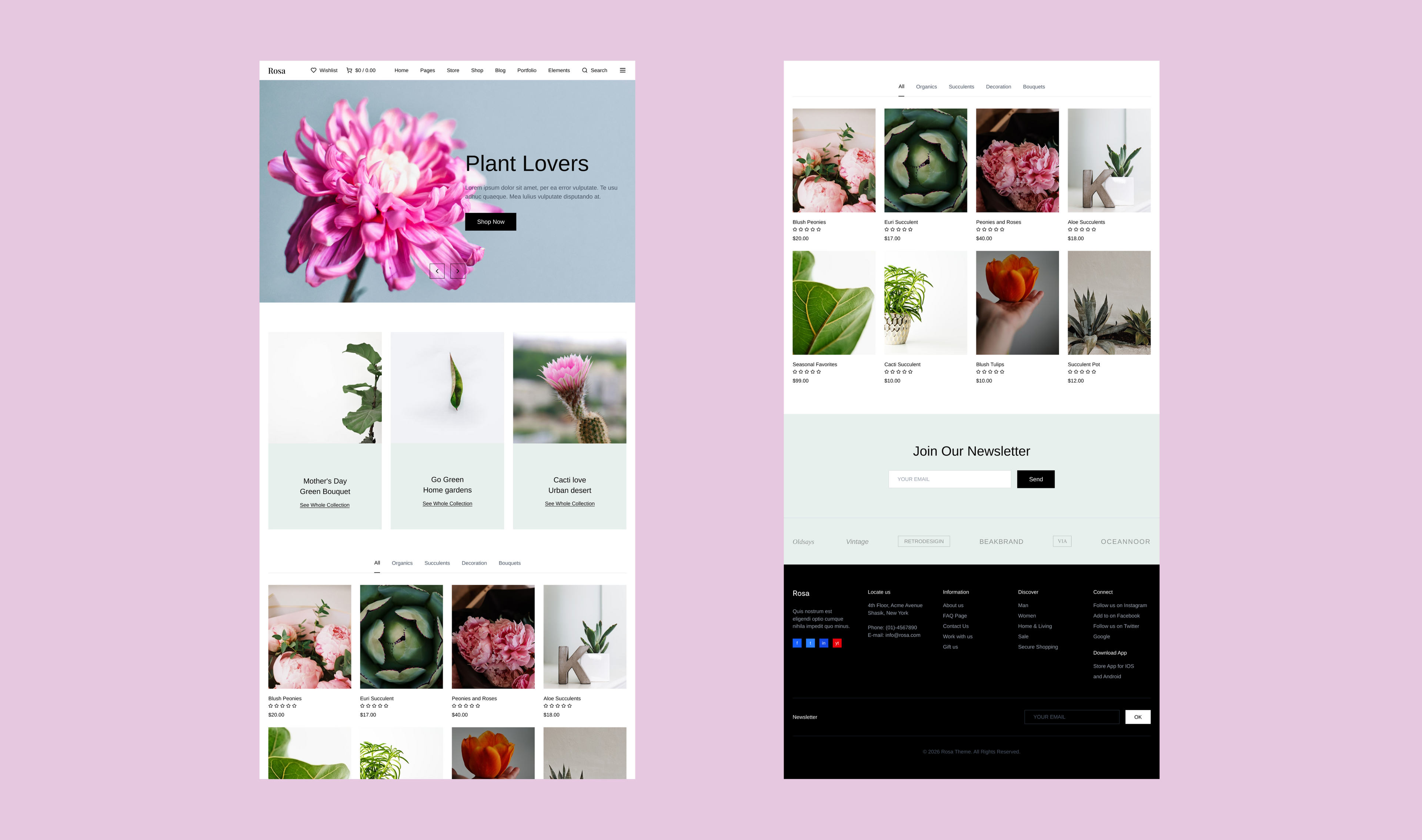Floral Studio Website Template