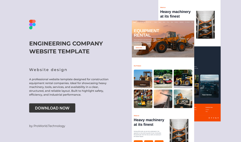 Engineering Company Website Template