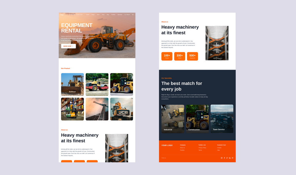 Engineering Company Website Template