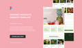 Organic Products Website Template