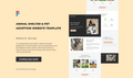 Animal Shelter & Pet Adoption Website Template