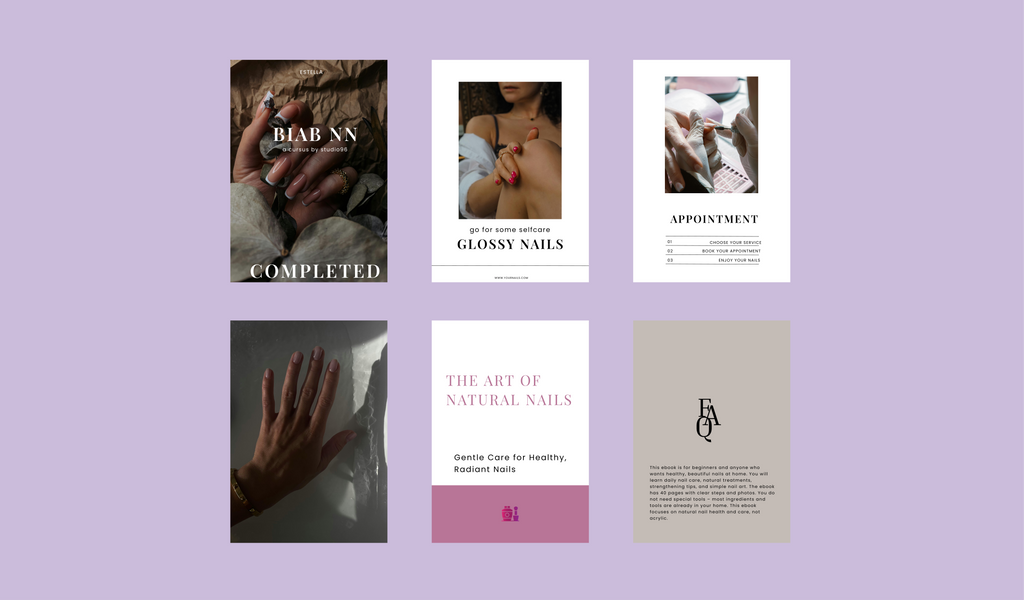 Modern Nail Guide & Beauty Workbook for Digital Products