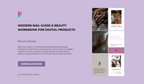 Modern Nail Guide & Beauty Workbook for Digital Products