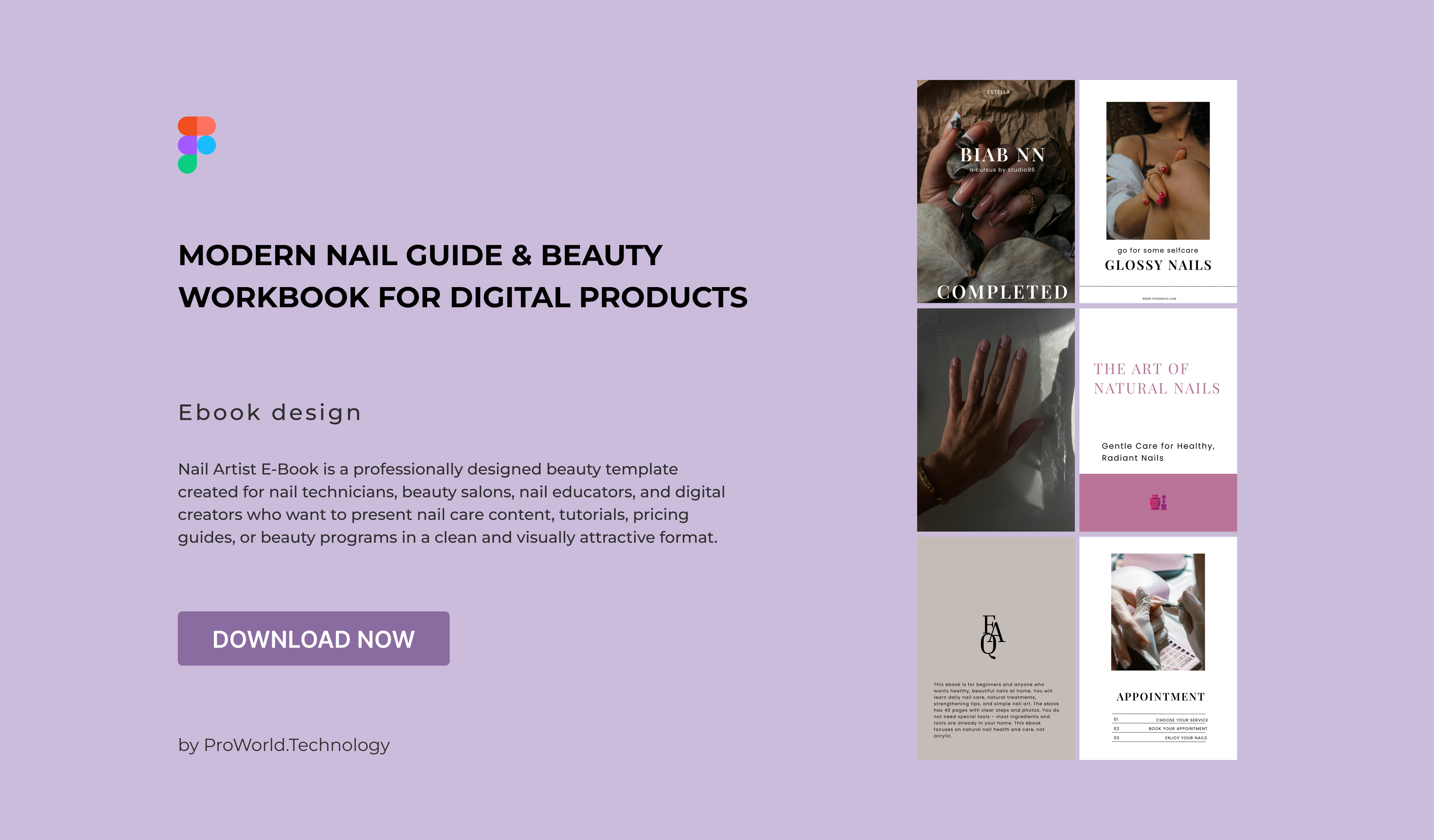 Modern Nail Guide & Beauty Workbook for Digital Products