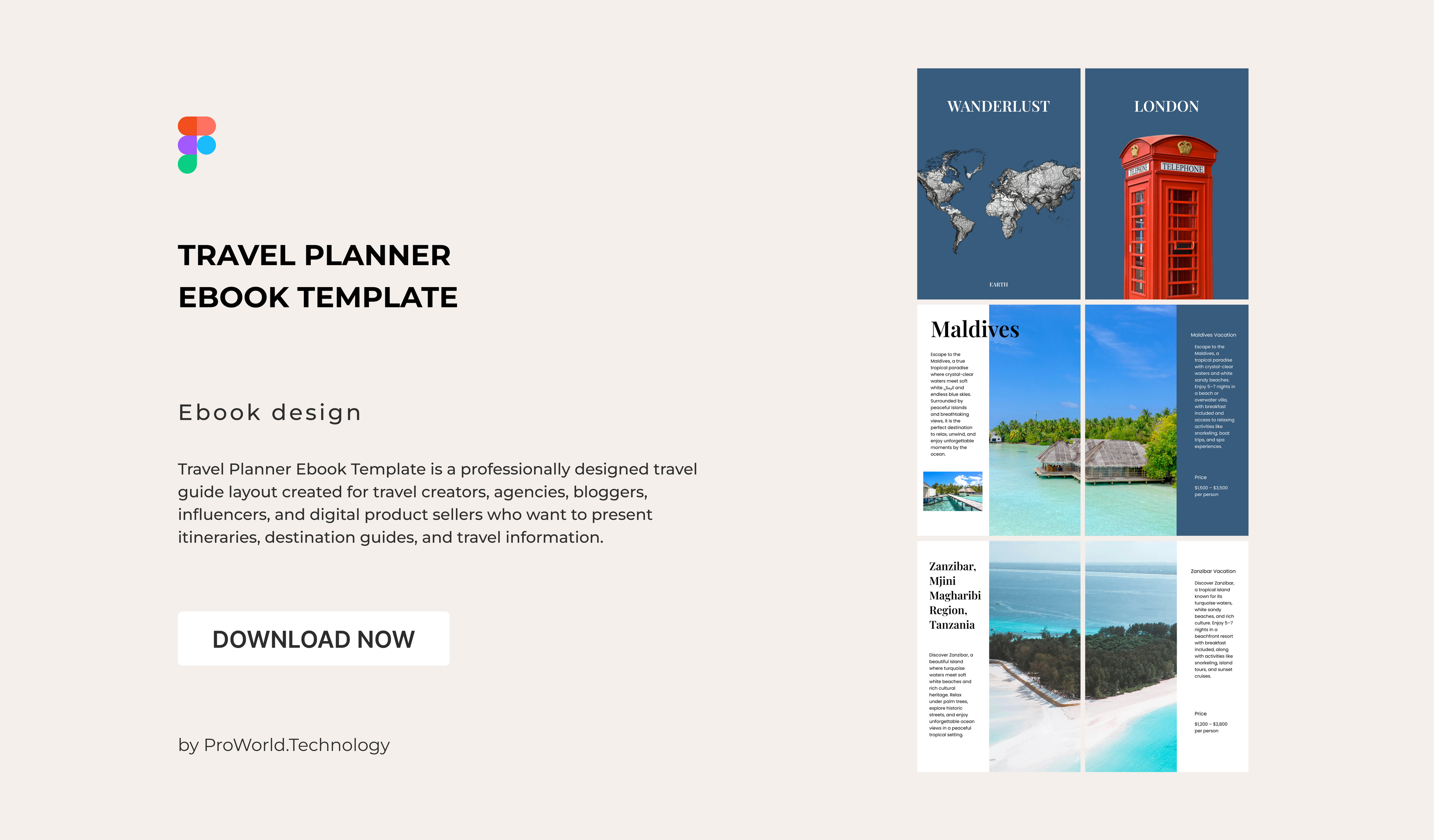 Travel Planner Ebook Template