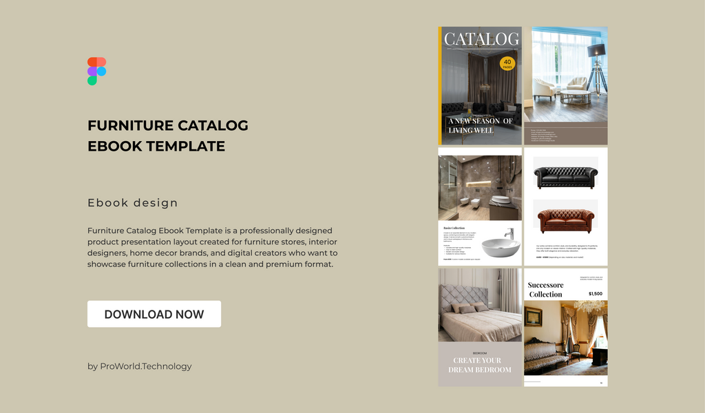 Furniture Catalog Ebook Template