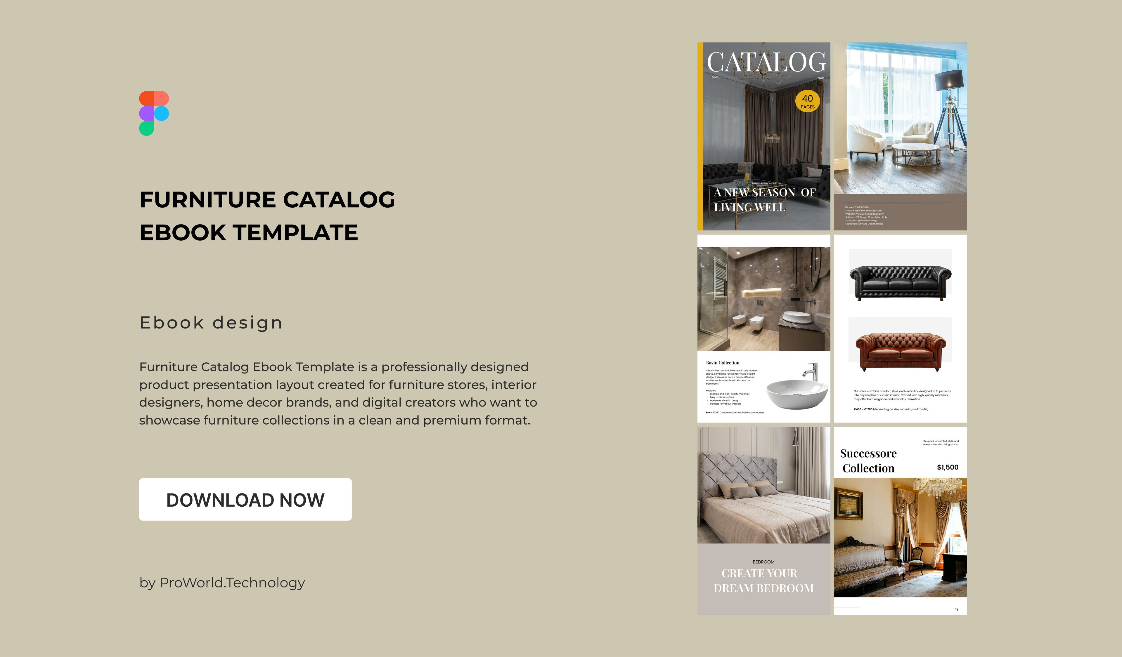 Furniture Catalog Ebook Template