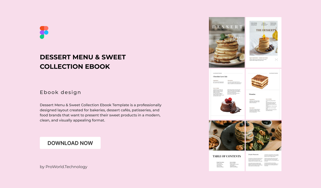 Dessert Menu & Sweet Collection Ebook