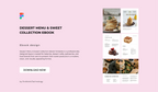 Dessert Menu & Sweet Collection Ebook