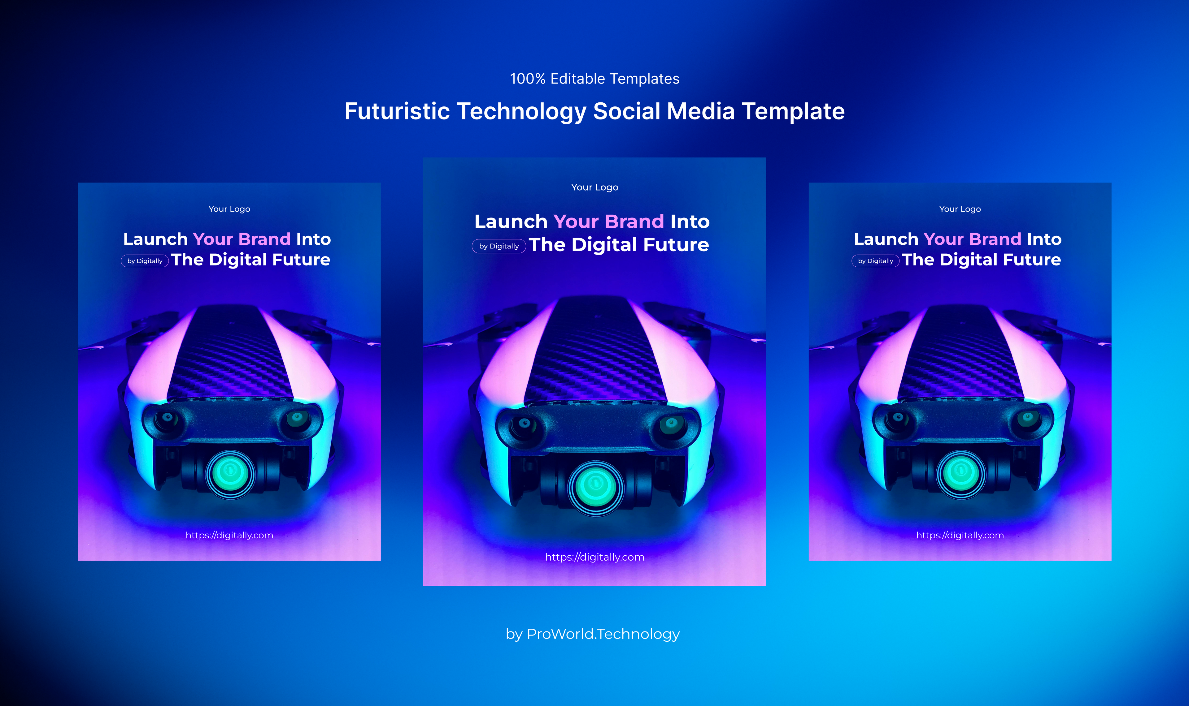 Futuristic Technology Social Media Template