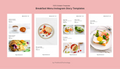 Breakfast Menu Instagram Story Templates