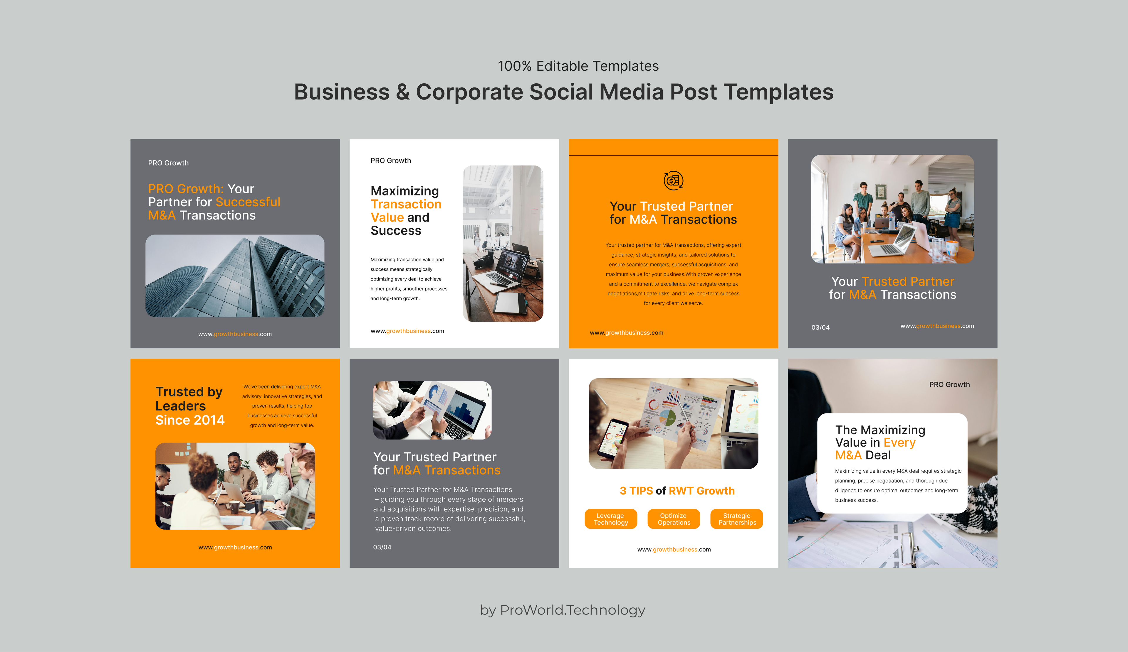 Business & Corporate Social Media Post Templates