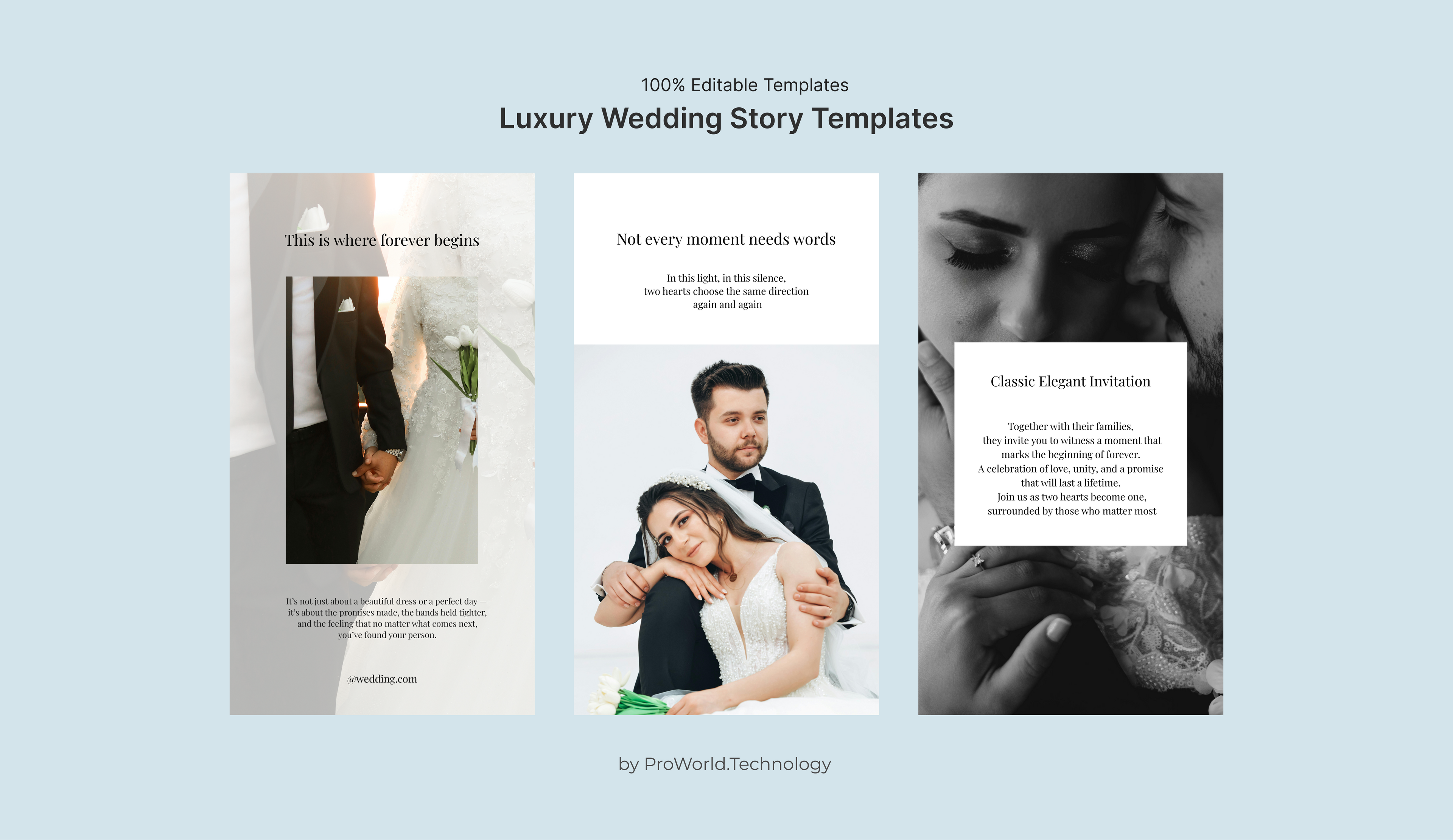Luxury Wedding Story Templates