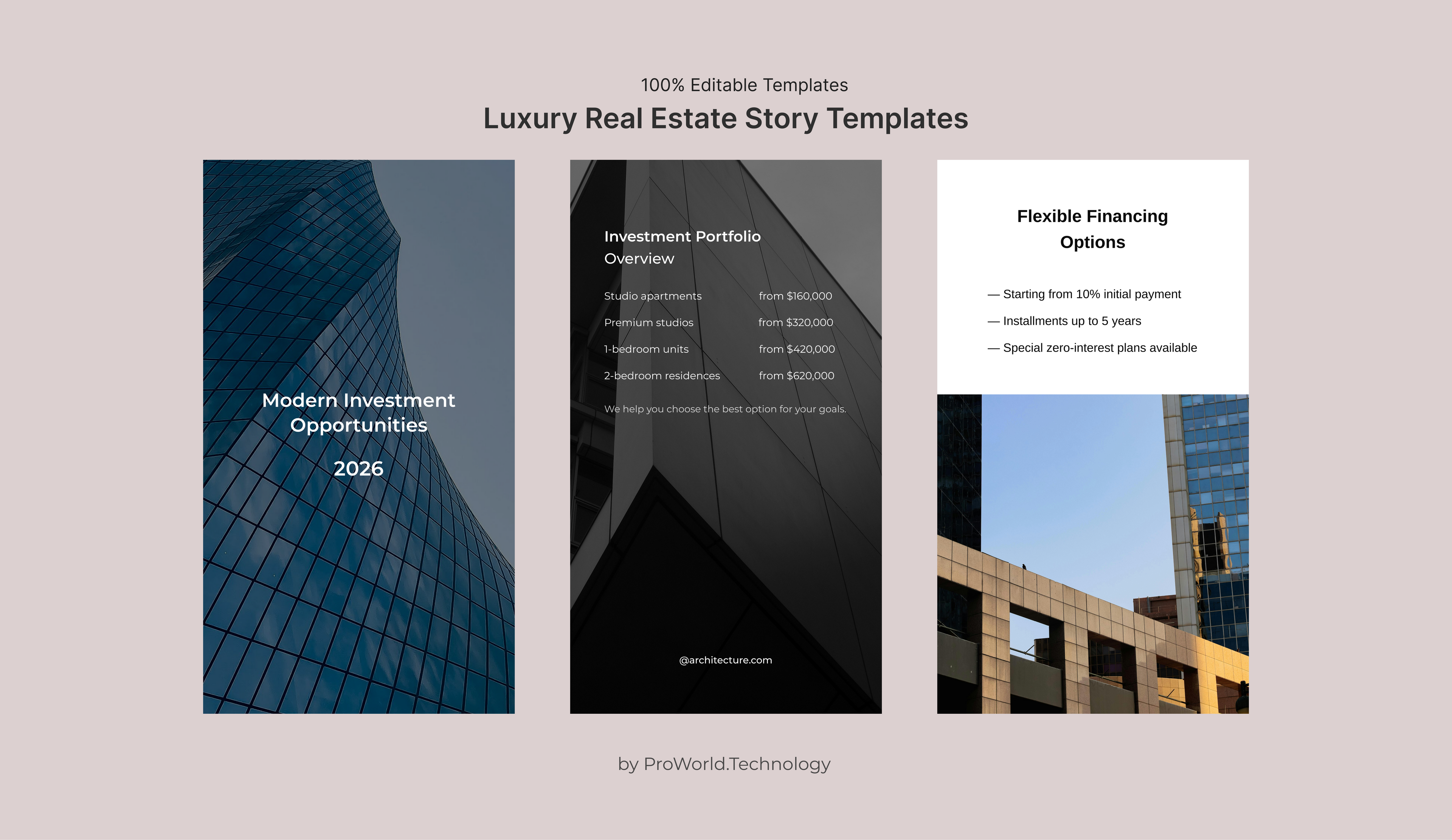 Luxury Real Estate Story Templates