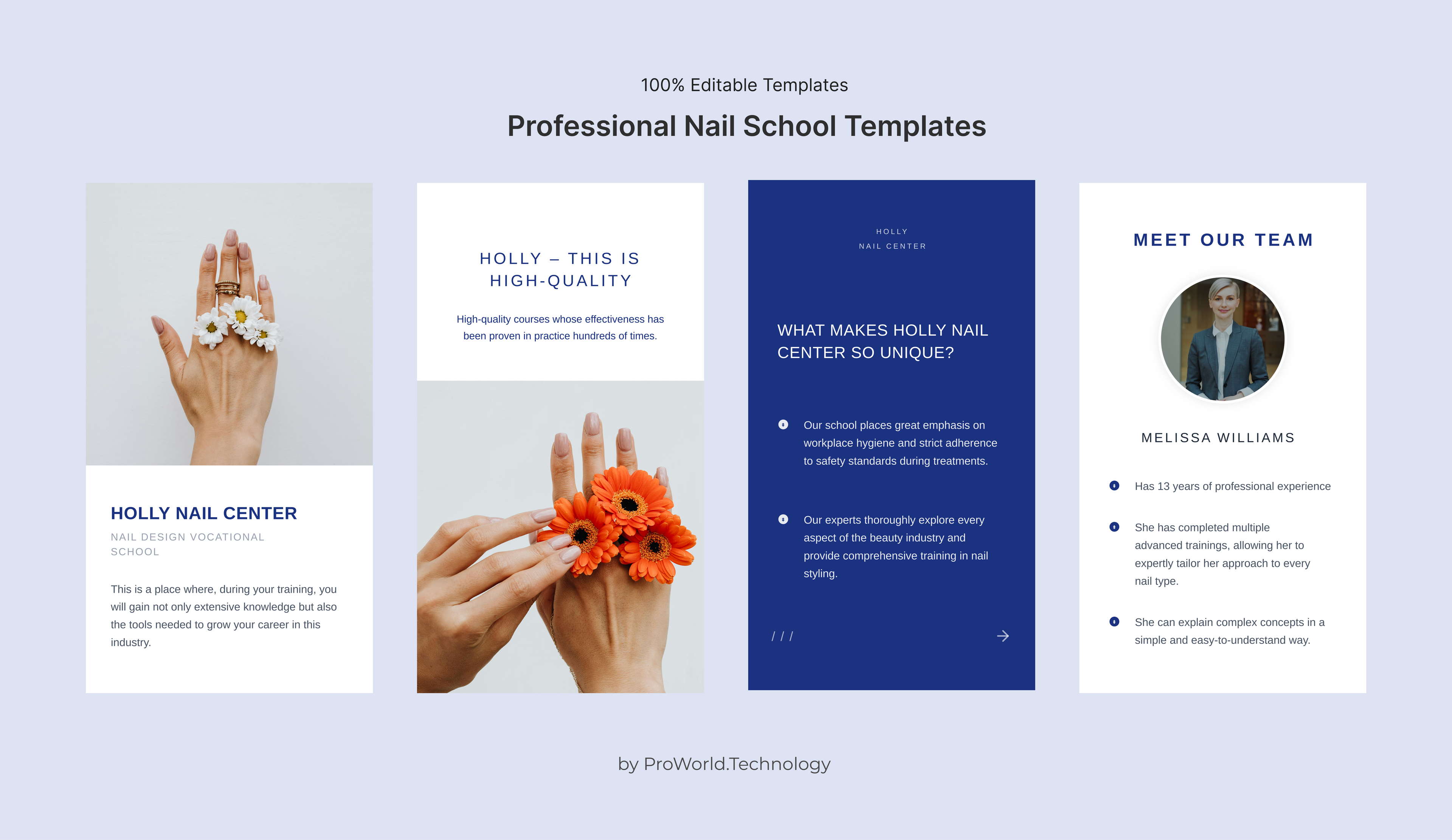 Professional Nail School Templates