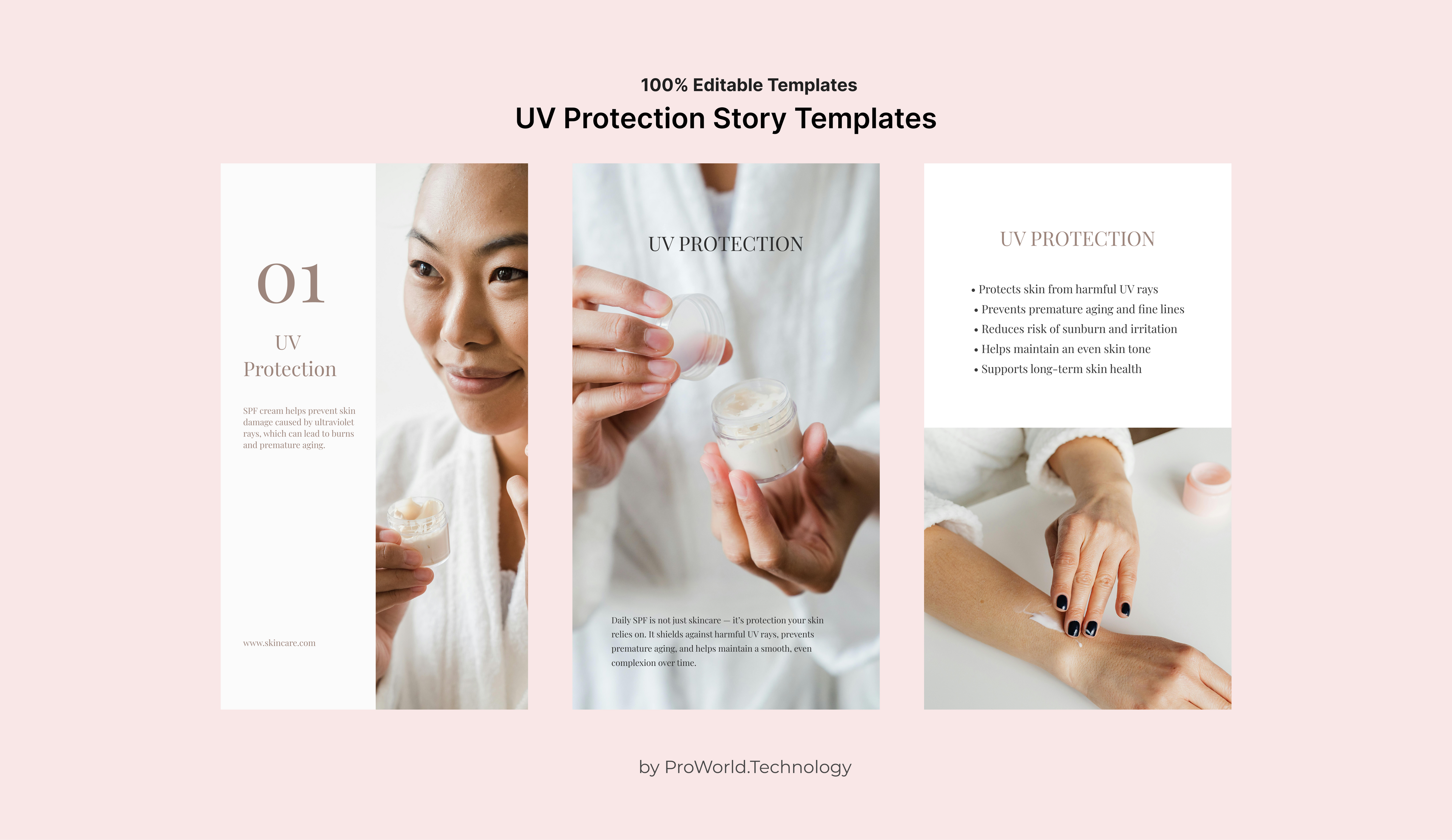 UV Protection Story Templates