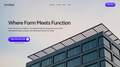 Architect – Hero Section Website Template
