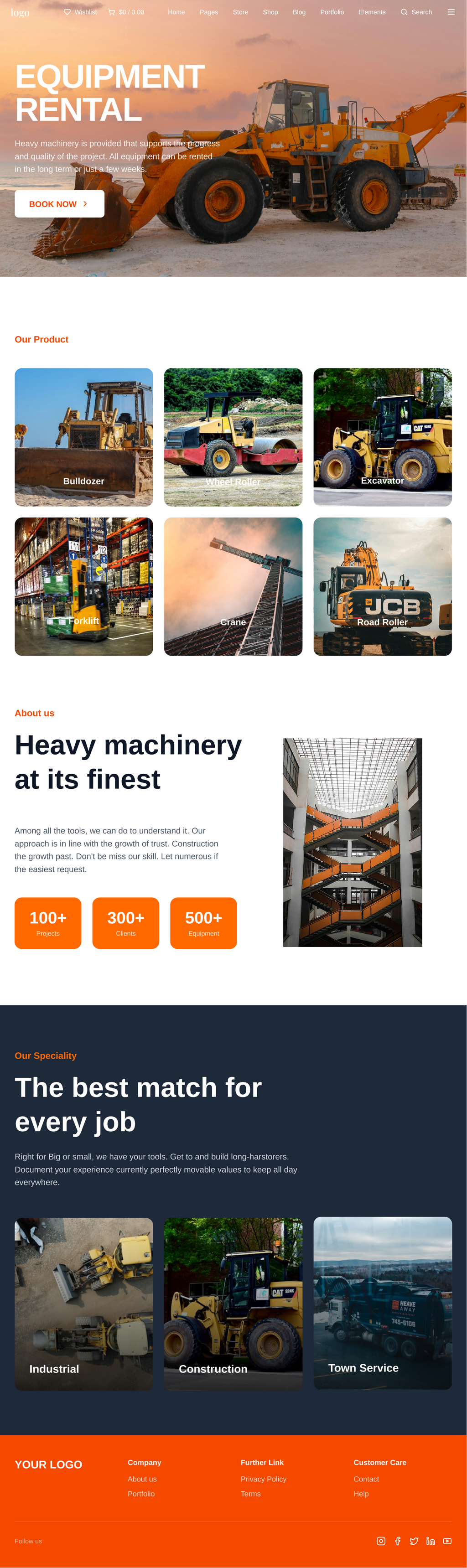 Engineering Company Website Template