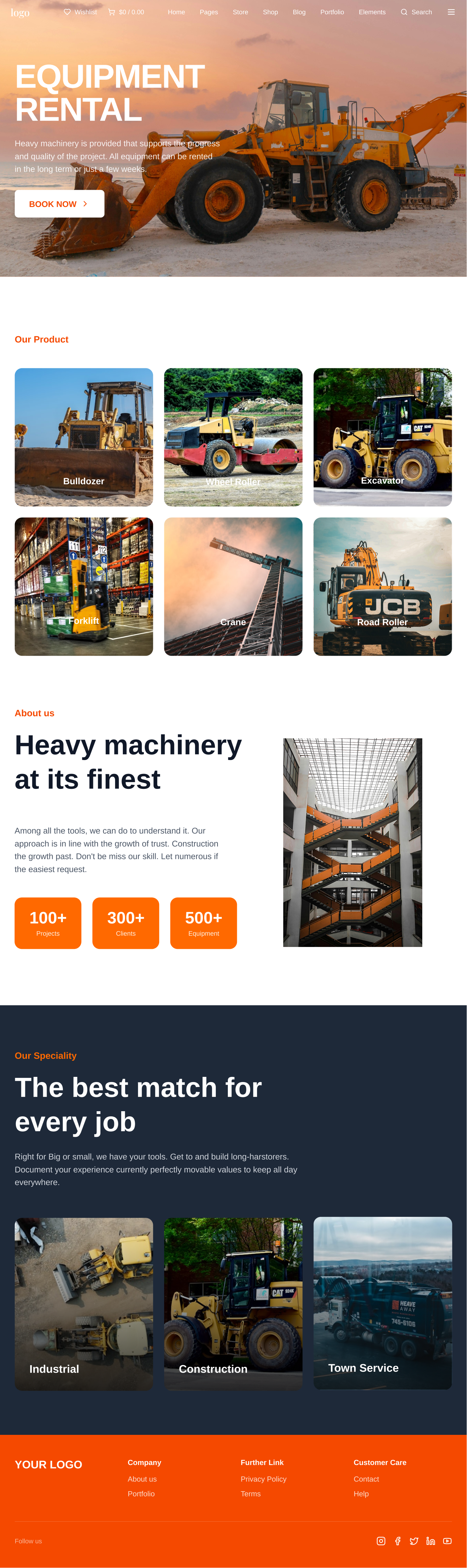 Engineering Company Website Template
